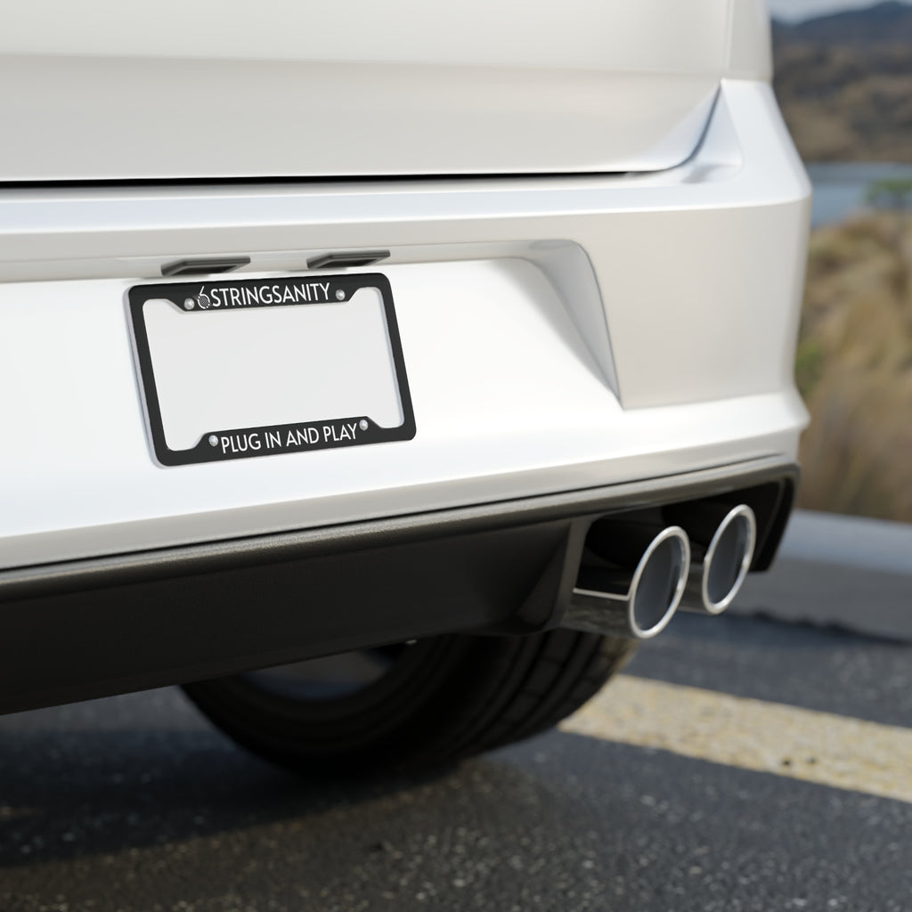 6StringSanity License Plate Frame - 'Plug In and Play'