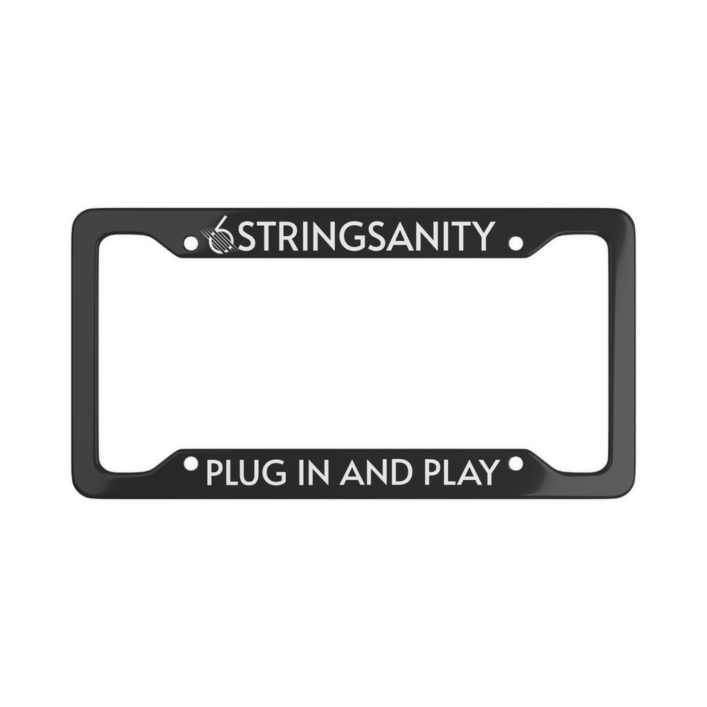 6StringSanity License Plate Frame - 'Plug In and Play'